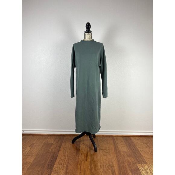 B48 Frank & Eileen Isabelle Funnel Neck Sweater Dress Womens Medium Minimalist - Picture 3 of 8
